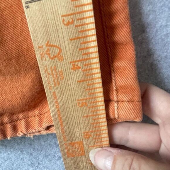 Vintage 90s Marithe Francois Girbaud Mens 31 x 30 Baggy Relaxed Fit Jeans Orange - Picture 9 of 10